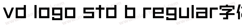 vd logo std b regular字体免费下载字体转换